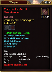 Mallet of the Avazek Shocktrooper