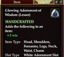 Glowing Adornment of Wisdom (Lesser)