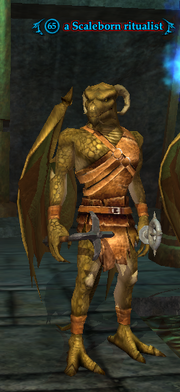 A Scaleborn ritualist