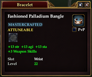 Fashioned Palladium Bangle