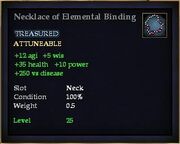 Necklace of Elemental Binding