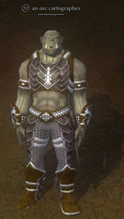 An orc cartographer