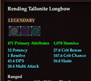 Rending Tallonite Longbow