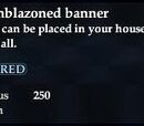 Skull emblazoned banner