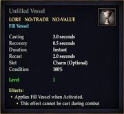 Unfilled Vessel
