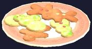 A plate of Frostfell shaped cookies (Visible)