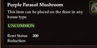 Purple Parasol Mushroom
