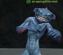 An aqua goblin runt