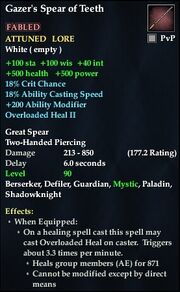 Gazer's Spear of Teeth