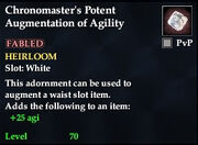 Chronomaster's Potent Augmentation of Agility