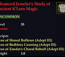 Advanced Jeweler's Study of Ancient K'Lorn Magic