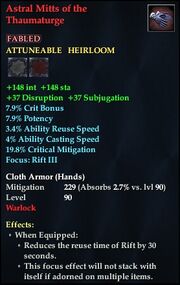 Astral Mitts of the Thaumaturge