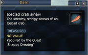 Iceclad crab sinew