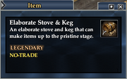 Elaborate Stove & Keg