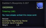 Dabbler's Blueprints 0.007