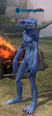 An aqua goblin