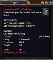 Ornamental Fist Cushion