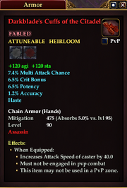 Darkblade's Cuffs of the Citadel