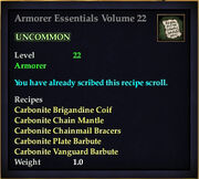 Armorer Essentials Volume 22