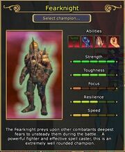 Fearknight arena stats