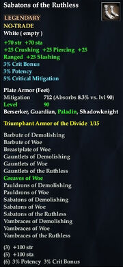 Sabatons of the Ruthless