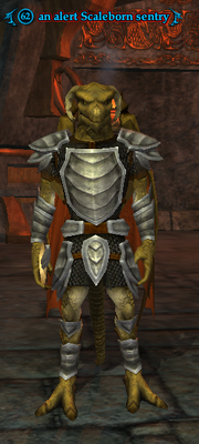 An alert Scaleborn sentry
