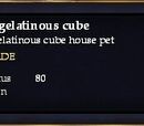 A clear gelatinous cube