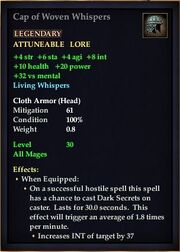 Cap of Woven Whispers