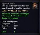 A goblin mask