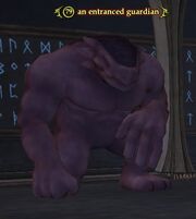 An entranced guardian
