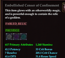 Embellished Censer of Confinement