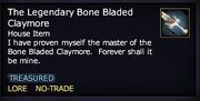 The Legendary Bone Bladed Claymore