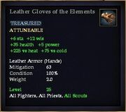 Leather Gloves of the Elements