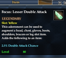 Focus: Lesser Double Attack
