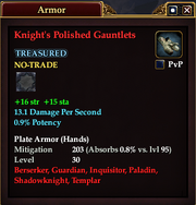 Knight's Polished Gauntlets