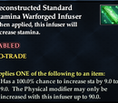 Reconstructed Standard Stamina Warforged Infuser