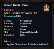 Tanaan Portal Device