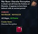 War Rune: Oracular Perception