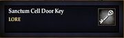 Sanctum Cell Door Key