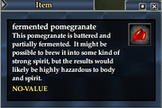 Fermented pomegranate