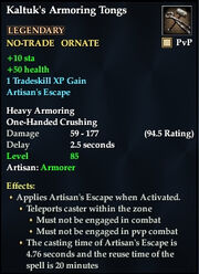 Kaltuk's Armoring Tongs