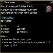Nut encrusted spider flank