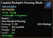 Captain Redspit's Fencing Blade