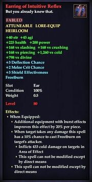 Earring of Intuitive Reflex