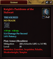Knight's Pauldrons of the Stalwart