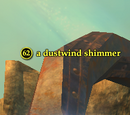 A dustwind shimmer