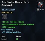 Ash Coated Researcher's Armband