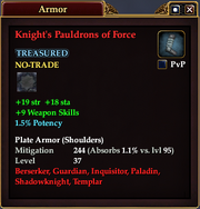 Knight's Pauldrons of Force
