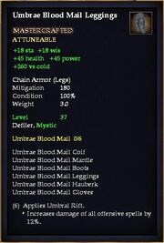 Umbrae Blood Mail Leggings