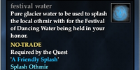 Festival water